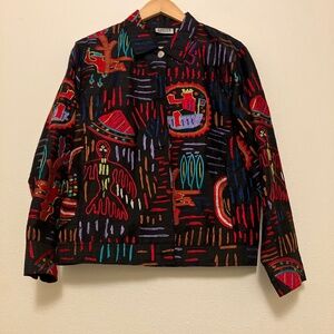 Chico's design embroidered jacket